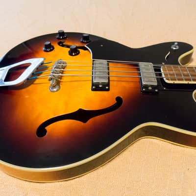 Hagstrom C-1 Concord Electric Bass  - 1966 or '67, Gloss Tobacco Sunburst - Left Handed, Lefty image 4