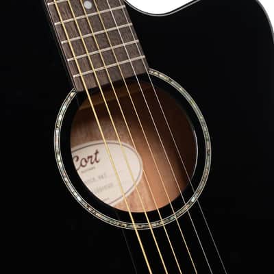 Cort L60CEBK | Orchestra Acoustic / Electric Guitar,Gloss Black. New with Full Warranty! image 4