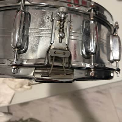 Slingerland Super Sound King Snare Drum - Dual Super Snare Strainer 1960s - Chrome over brass image 4