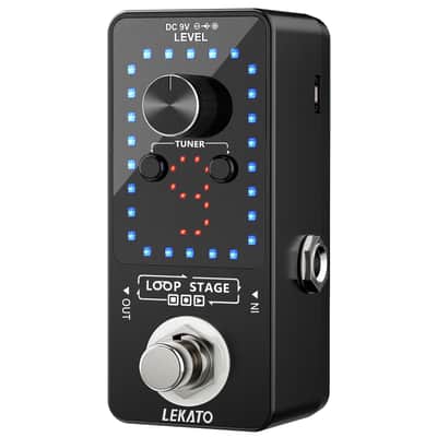 LEKATO Looper Guitar Pedal Guitar Loop Pedal Tuner 9 Loops 40 Minutes Record image 8