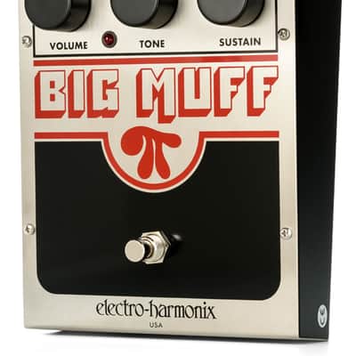 Electro-Harmonix Big Muff Pi Fuzz Distortion Sustainer - Silver / Black / Red image 2