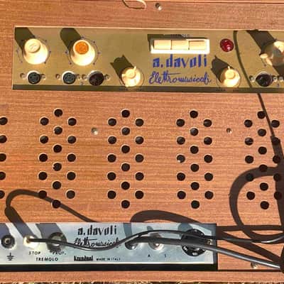 Vintage 1959 Davoli Krundaal DTE 1051 T – Rare Italian 12W Tube Combo with Tremolo image 3