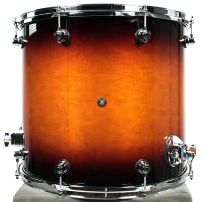 DW Design Series Maple Floor Tom, 16x18, Tobacco Burst Gloss Lacquer (DDLG1618TTTB) image 4