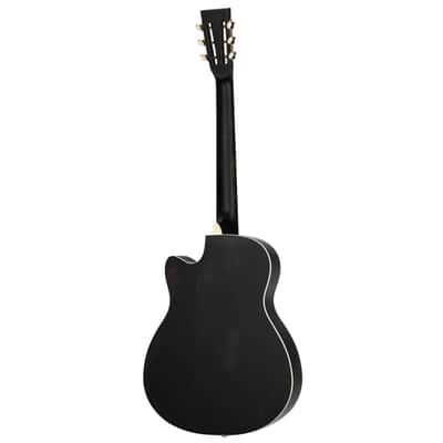 Ortega AMERICANA SERIES RESONATOR GUITAR MAHOGANY DISTRESSED SATIN BLACK image 5