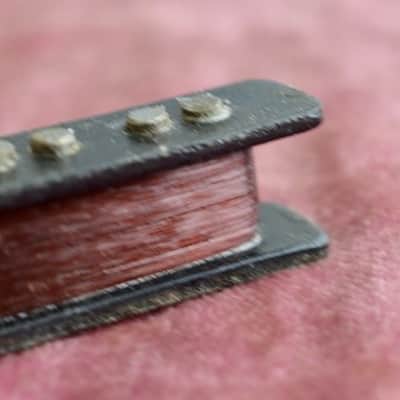 Vintage 1960's Fender Pre-CBS Jazz Bass Pickup - Black Bobbin - North Mag 8.21k image 9