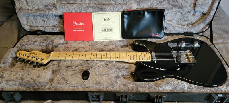 Fender Mod Shop Telecaster 2021 - Black Beauty image 1