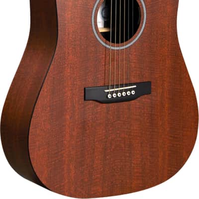 Martin D-X1E Mahogany X Series Dreadnought Acoustic-Electric Guitar, Mahogany HPL Top image 1