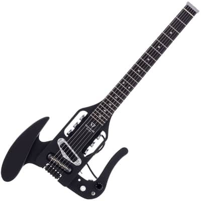 Traveler Guitar Pro-Series Mod-X Hybrid Electric Travel Guitar w/ Piezo Bridge (Matte Black) image 1