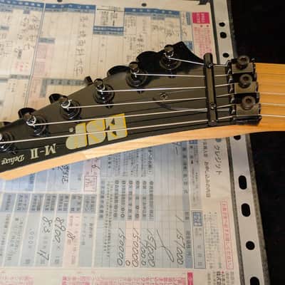 ESP Standard M-II Deluxe with Maple Fretboard 1994 - 1995 - Black image 5