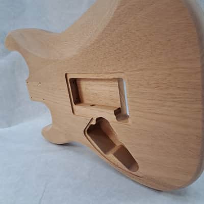 Unfinished Mahogany Hxx guitar body - for Fender Strat Stratocaster neck Floyd Rose J2311 image 5
