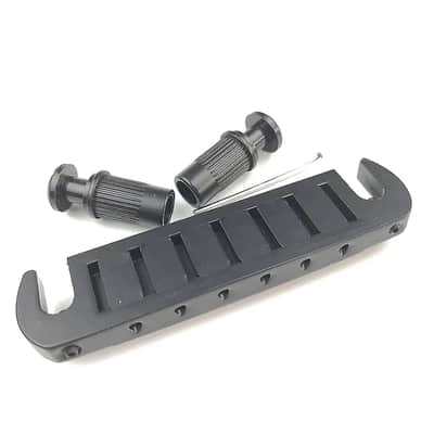 Wilkinson Wraparound Tune-O-Matic Bridge Tailpiece Stopbar in Black image 5