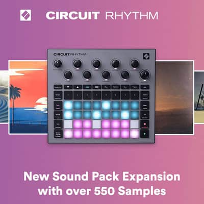 Novation Circuit Rhythm Standalone Groovebox Sampler for Performing Beats, Grey image 10
