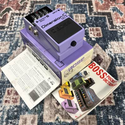 1980s Boss DC2 Dimension C Vintage Blue Label MIJ Made in Japan Spatial Modulation Guitar Effect Pedal W/ Original Box & Paperwork! image 1