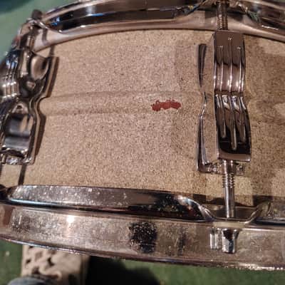 Ludwig Supraphonic Shell (Copper or Brass) with Acrolite Hardware 5"x14 10 Lug Snare Drum image 14