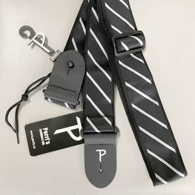 Black Guitar Strap, Perri’s Leathers Jacquard, Model TWS-7602 image 1
