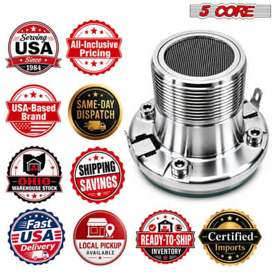 5 Core 1.5 Inch Super Tweeter 250W 8Ohm Pro Audio Aluminum Replacement Neodymium Bullet Horn image 11
