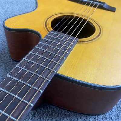 Acoustic Guitar Vintage Yellow Spruce Top Body, Mahogany Neck and Rosewood Fingerboard image 4