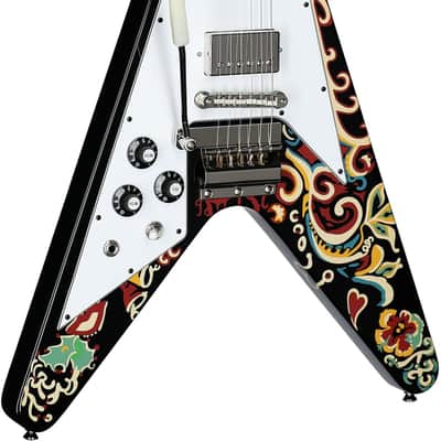 Epiphone Jimi Hendrix "Love Drops" Flying V Electric Guitar, Left-Handed (with Case) imagen 3