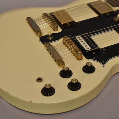 1978 Ibanez 2402DX (2402WH) Double-Neck Fujigen Lawsuit MIJ White w/Gig Bag image 8