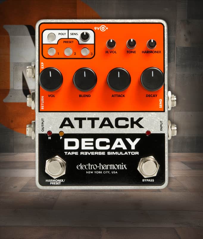 Electro-Harmonix Attack Decay Tape Reverse Simulator (ATTACK DECAY) image 1