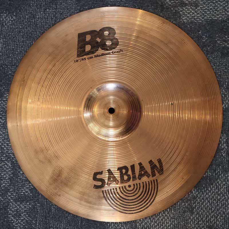 Sabian B8 18" Medium Crash Ride Cymbal 1600g - USED image 1