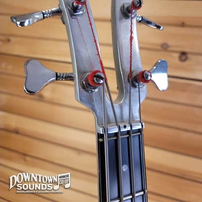 ALUMINUM NECK Early 80s Kramer DMZ-4000 Electric Bass with Kramer Hard Case - Natural, 9lbs 12oz image 7