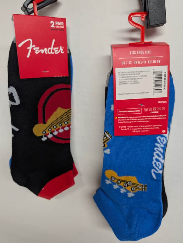 (4) Fender Stratocaster Guitar & Precision Jazz Bass SOCKS (Brand New in Package) image 1