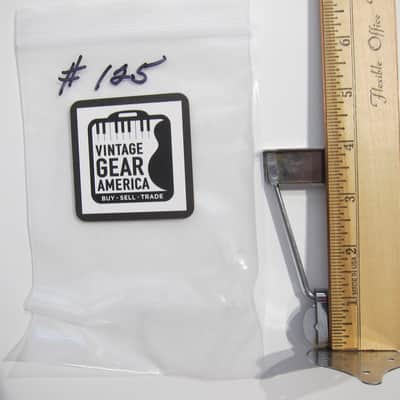 Gibson Acoustic 12 String Guitar Tailpiece Authentic Vintage Part Circa-1960s-Chrome image 7