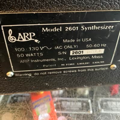 ARP 2601 Monophonic Analog Semi-Modular Synthesizer with 3620 Keyboard 1977 - 1979 - Black / Orange image 10