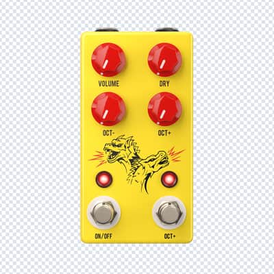JHS Double Dragon Lo-Fi Octave Pedal - All analog  2026 - Yellow- New! image 1