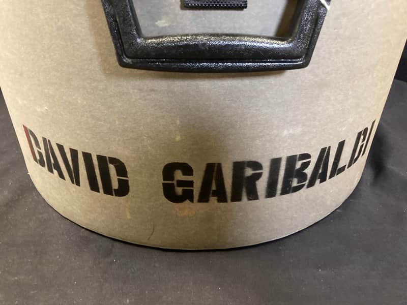 David Garibaldi's, Tower of Power, Yamaha Hard Tom Case for 16" Floor Tom, "David Garibaldi" Stencil 1980's image 1