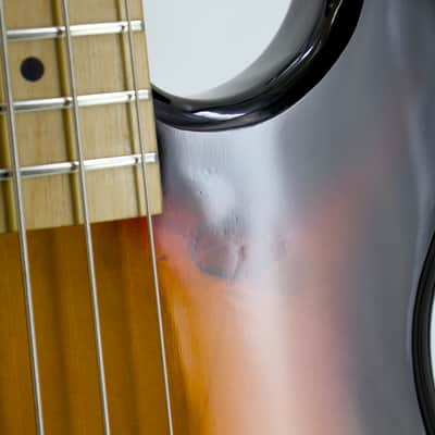 Used AS/IS Davison Vintage Sunburst 4-String Electric Bass Guitar - Very Good Condition image 7