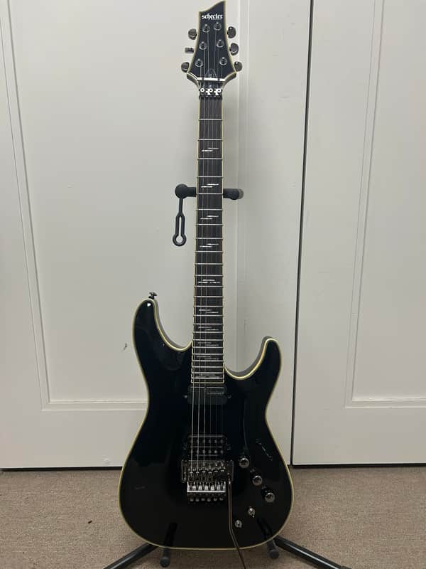 Schecter Blackjack C-1 FR S Sustainiac Electric Guitar - Gloss Black image 1