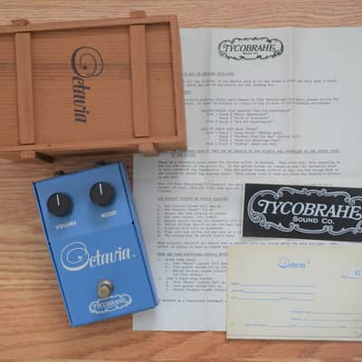 Tycobrahe Octavia Original Vintage Fuzz w/ Wooden Crate 1975 Blue image 1