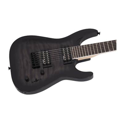 Jackson JS Series Dinky Arch Top JS32Q DKA HT 6-String Electric Guitar with Amaranth Fingerboard (Right-Handed, Transparent Black Burst) image 8