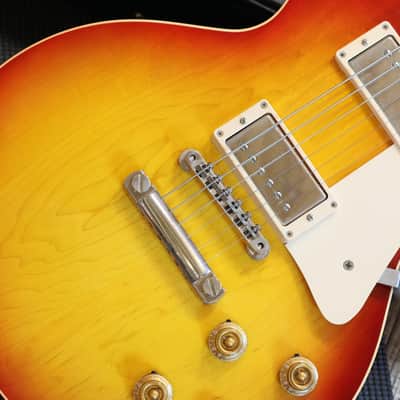 2005 Gibson Custom Shop Les Paul '58 Reissue Electric Guitar Cherry Sunburst + COA OHSC image 5