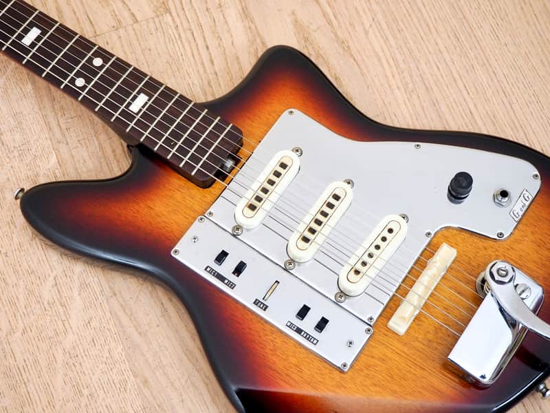 1960s Guyatone LG-130T Vintage Electric Guitar Japan w/ Gigbag