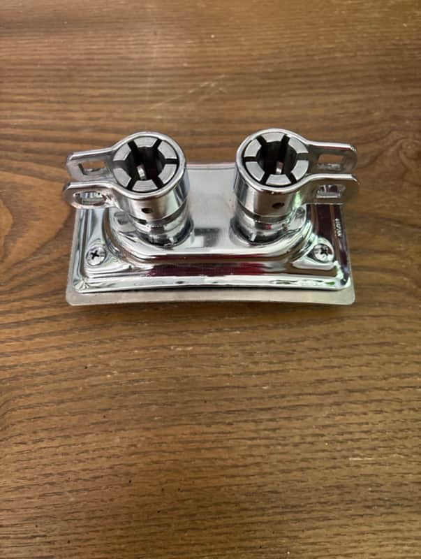 Pearl Vintage MIJ Pearl Bass Drum Tom Mount Dual Post Receiver Japan 60s 70s - SS image 1