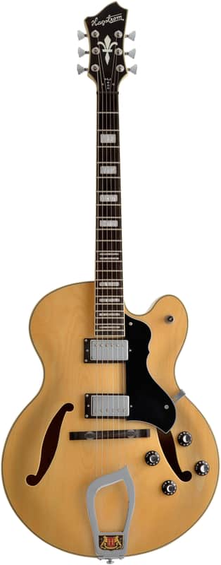 Hagstrom HJ500 Vintage Series Jazz Hollow Body Natural | Reverb