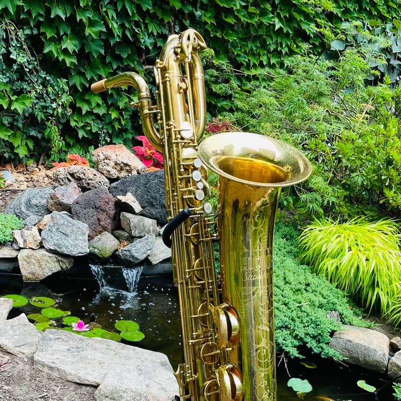 Couf Superba 1 low A bari sax w/ new case image 1