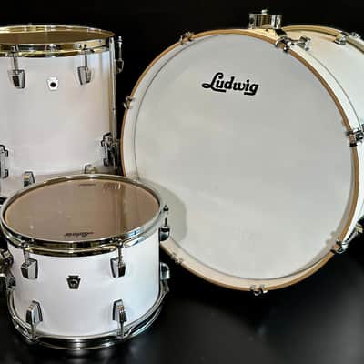 Ludwig NeuSonic (12/14/20) 3-Piece Shell Pack - Aspen White Cortex image 1