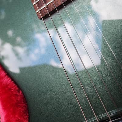 2024 Gibson Mod Shop Collection Les Paul Junior Evergreen Mahogany Two Tone Finish with Stinger Gibson Green image 23