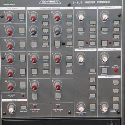 Behringer MX8000 48/24-Channel Dual Input 8-Bus Mixing Console w/ Meterbridge & P/S image 5
