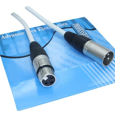 25 Foot Male To Female Xlr Microphone Cable (White) image 2