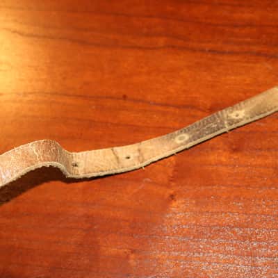 vintage Leather Guitar Strap 50'/60's - Brown image 9