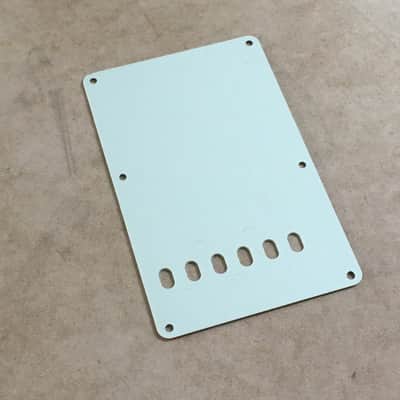 Fender Vintage Spec Aged White Relic Tremolo Cover Strat Back Plate Mint Green image 14