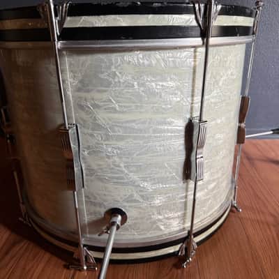 Ludwig Club Date 12/14/20 1967 Keystone White Marine Pearl image 17