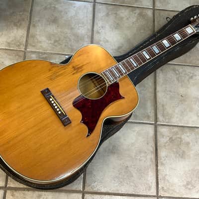 1965 Vintage Kay K-23 Jumbo Flat Top Acoustic Guitar Natural image 2