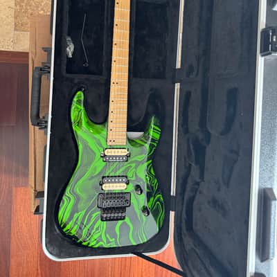 Jackson Pro DK2M 2014 - Slime Green Swirl image 1