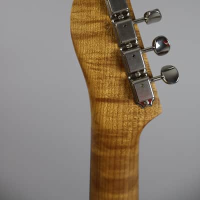 Brown Bear Guitars Telecaster roasted alder/flame maple in Seafoam Green Nitro image 11